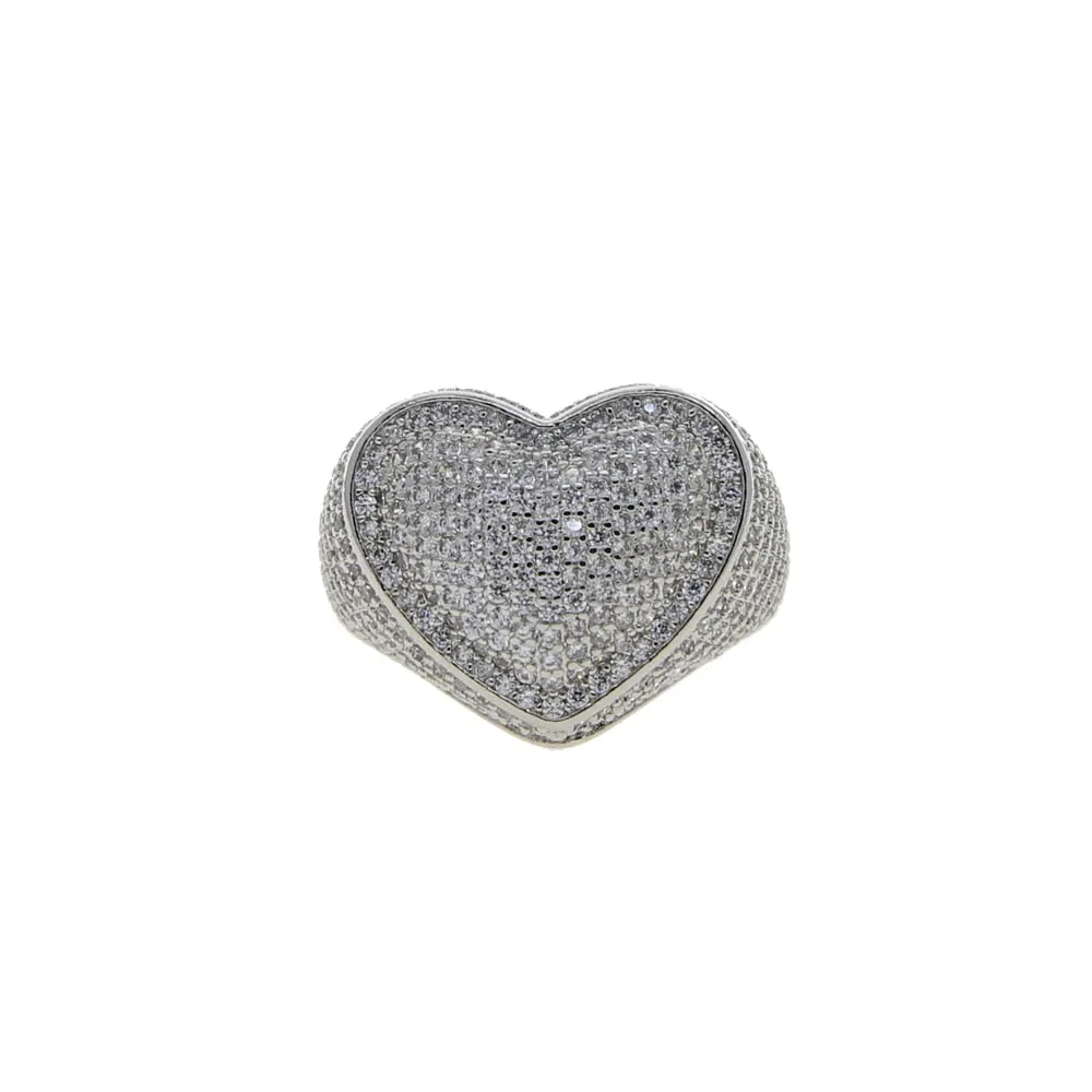 TEEK - CZ Heartful Finger Ring