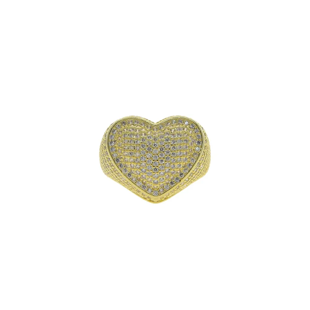 TEEK - CZ Heartful Finger Ring