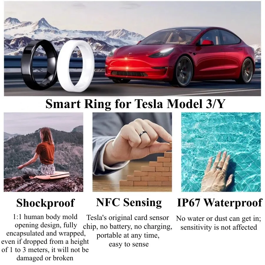 Tesla Smart Ring Ceramic Ring