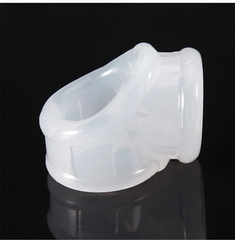 Triple Cock Ring Super Soft Silicone Scrotal Binding Penis Ring Delay Ejaculation for Men Chastity Device Cockring