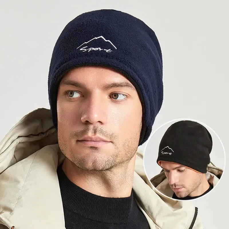 Windproof Polar Fleece Reversible Warm Hat