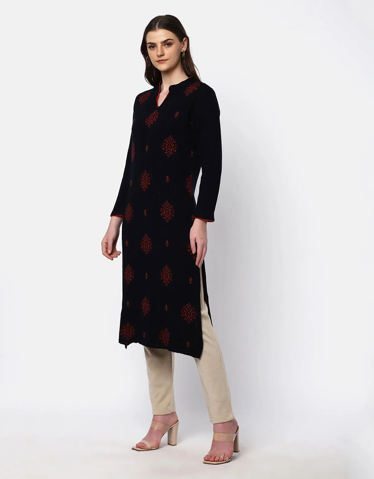 Women Winter Wear Woolen Kurti