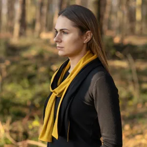 Women's Merino Scarf Power Mango/Black