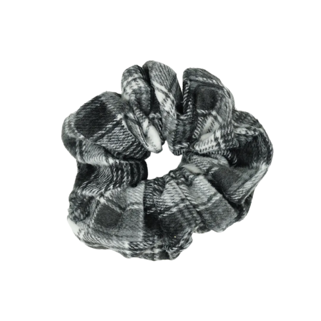 Wool Plaid Oversized Scrunchie